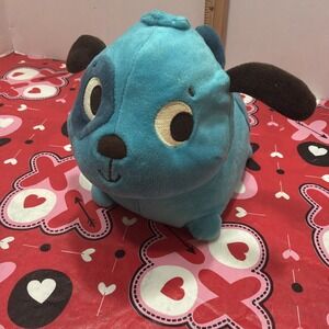 B Wobbly Wobble N Go Woofer Electronic‎ Walking Blue Dog Plush Toy Works Tested